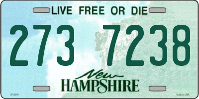 NH license plate 2737238