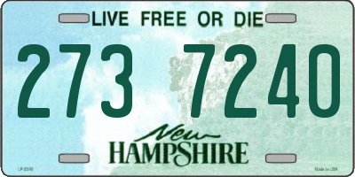 NH license plate 2737240