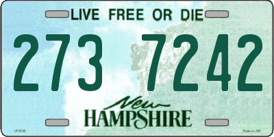 NH license plate 2737242