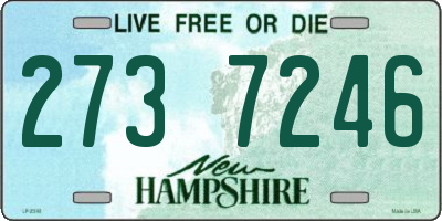 NH license plate 2737246