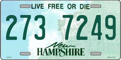 NH license plate 2737249