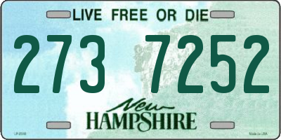 NH license plate 2737252