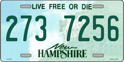 NH license plate 2737256