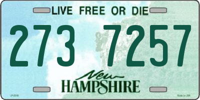 NH license plate 2737257