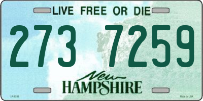 NH license plate 2737259