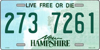 NH license plate 2737261