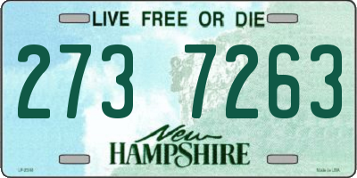 NH license plate 2737263