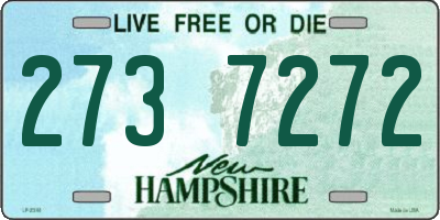 NH license plate 2737272