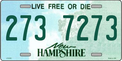 NH license plate 2737273