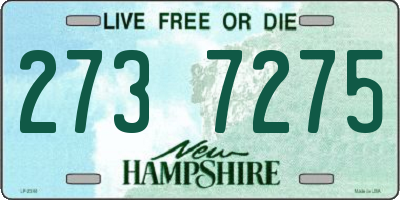 NH license plate 2737275