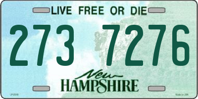 NH license plate 2737276