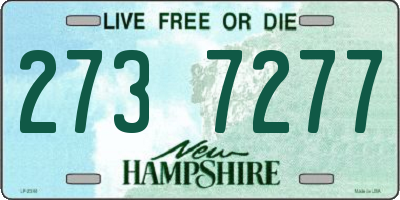 NH license plate 2737277