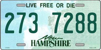 NH license plate 2737288