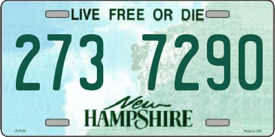 NH license plate 2737290