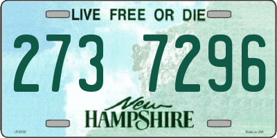 NH license plate 2737296