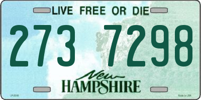 NH license plate 2737298