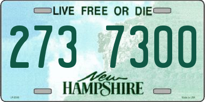 NH license plate 2737300