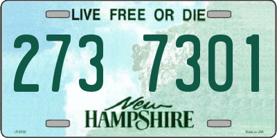 NH license plate 2737301