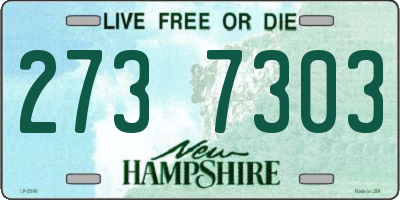 NH license plate 2737303