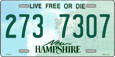 NH license plate 2737307