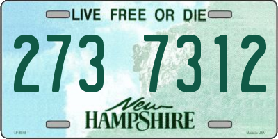 NH license plate 2737312