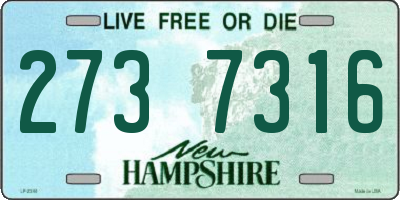 NH license plate 2737316