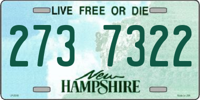NH license plate 2737322