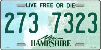NH license plate 2737323