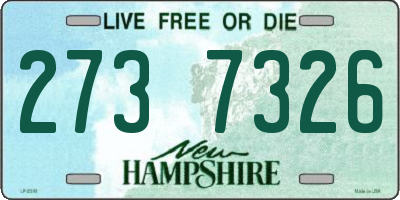 NH license plate 2737326