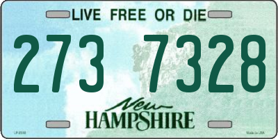 NH license plate 2737328