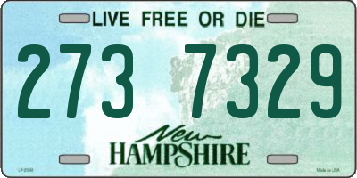 NH license plate 2737329
