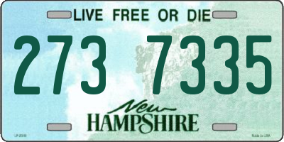 NH license plate 2737335
