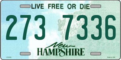 NH license plate 2737336