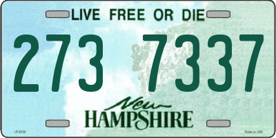 NH license plate 2737337