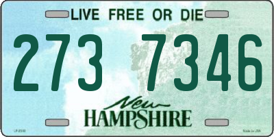 NH license plate 2737346