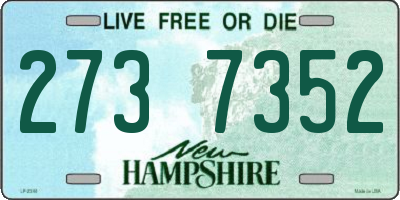 NH license plate 2737352