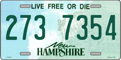 NH license plate 2737354
