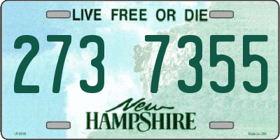 NH license plate 2737355