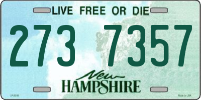 NH license plate 2737357