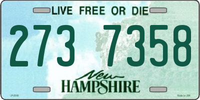NH license plate 2737358