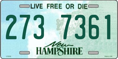NH license plate 2737361