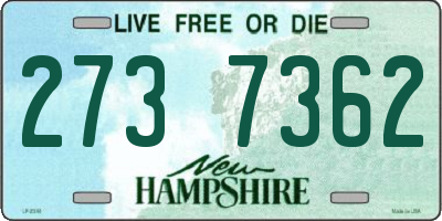 NH license plate 2737362