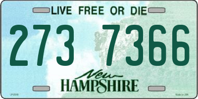 NH license plate 2737366
