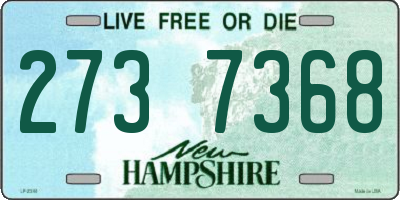 NH license plate 2737368