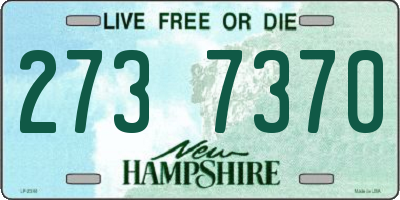 NH license plate 2737370