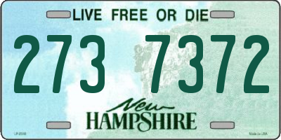 NH license plate 2737372