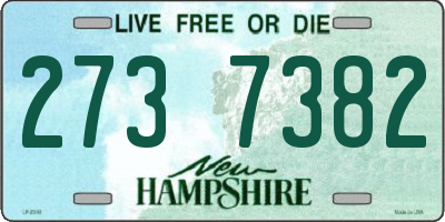 NH license plate 2737382
