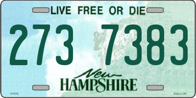 NH license plate 2737383