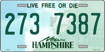 NH license plate 2737387