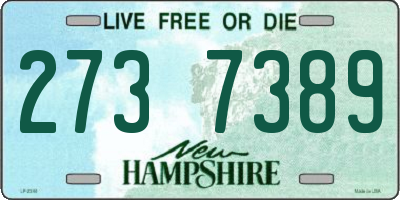 NH license plate 2737389
